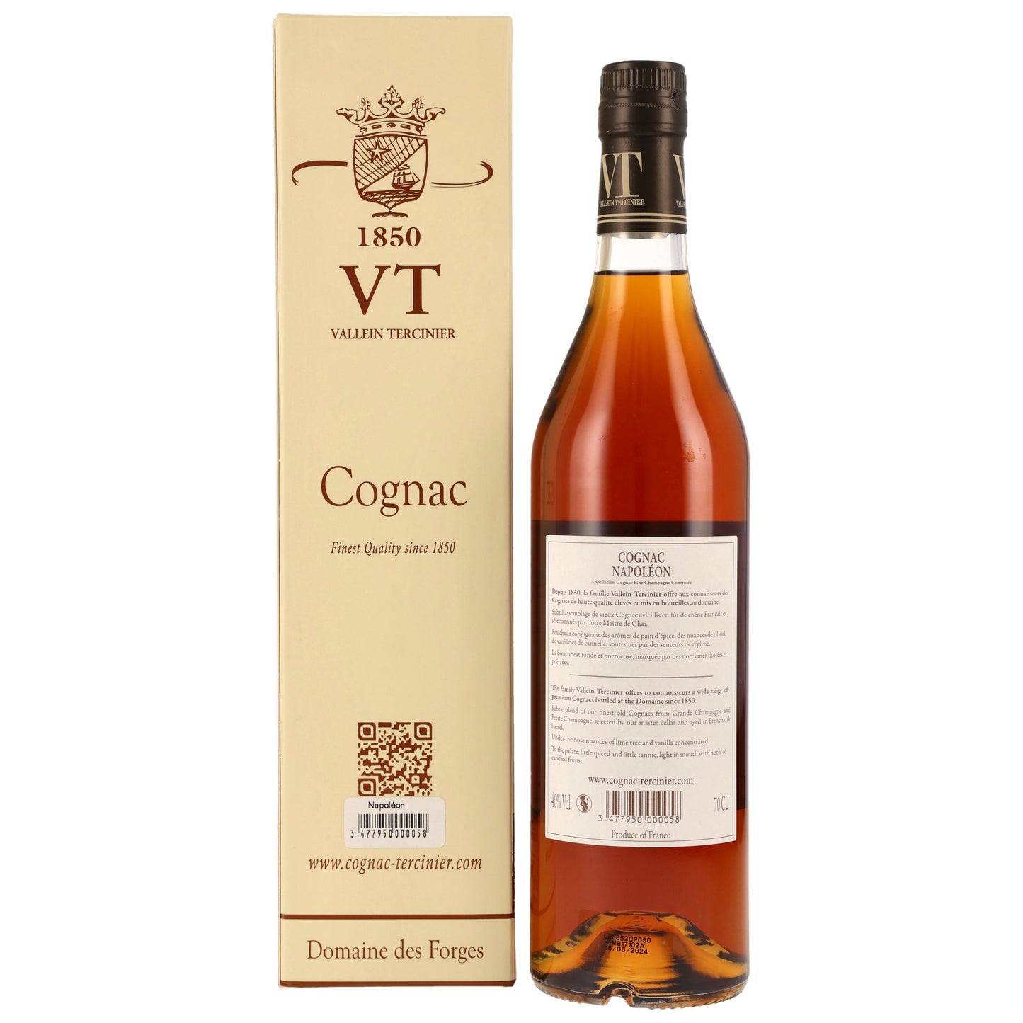 Vallein Tercinier Napoleon Vieille Reserve, 40%Vol. (0,7l)