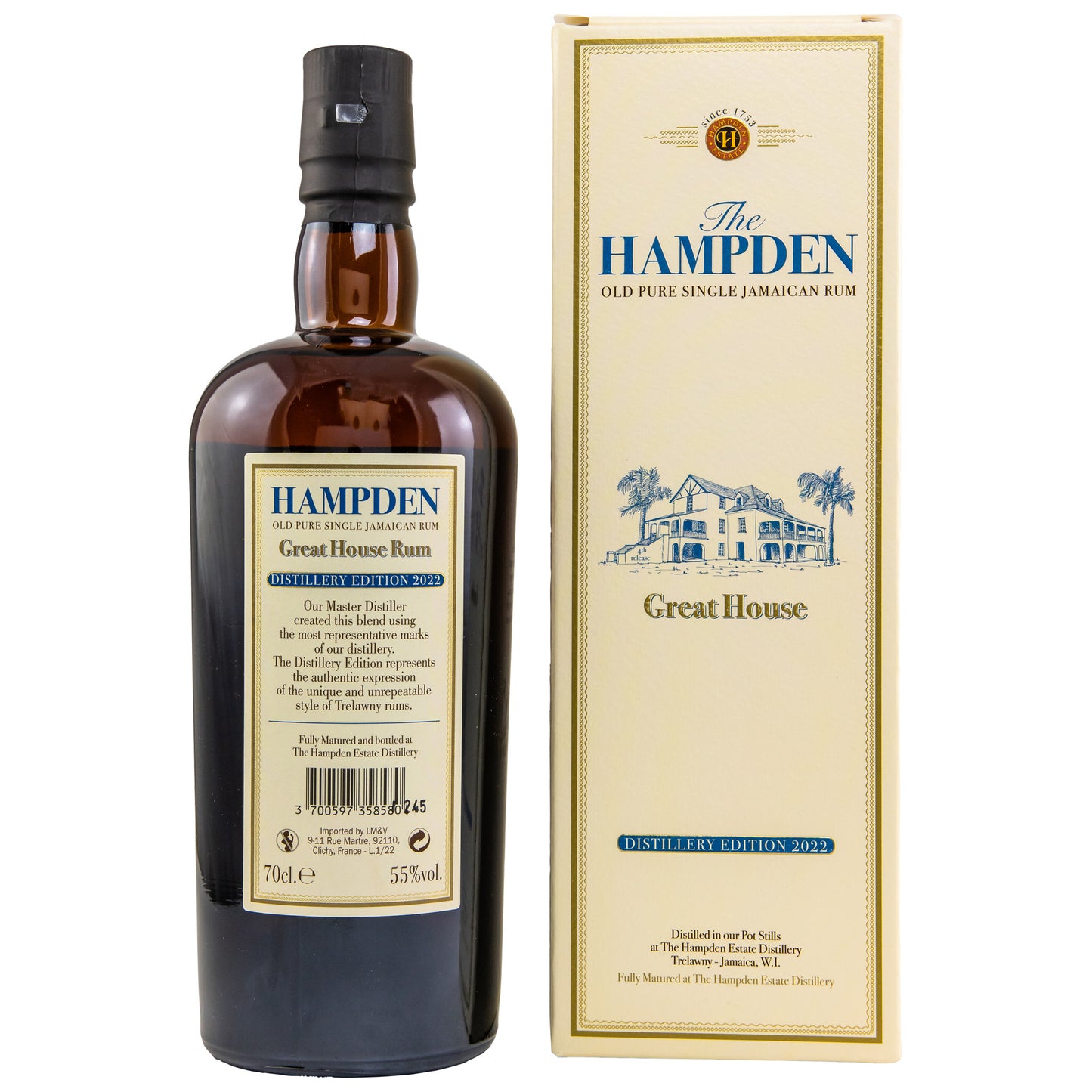 Hampden Great House Distillery Edition 2022, 55%Vol. (0,7l)