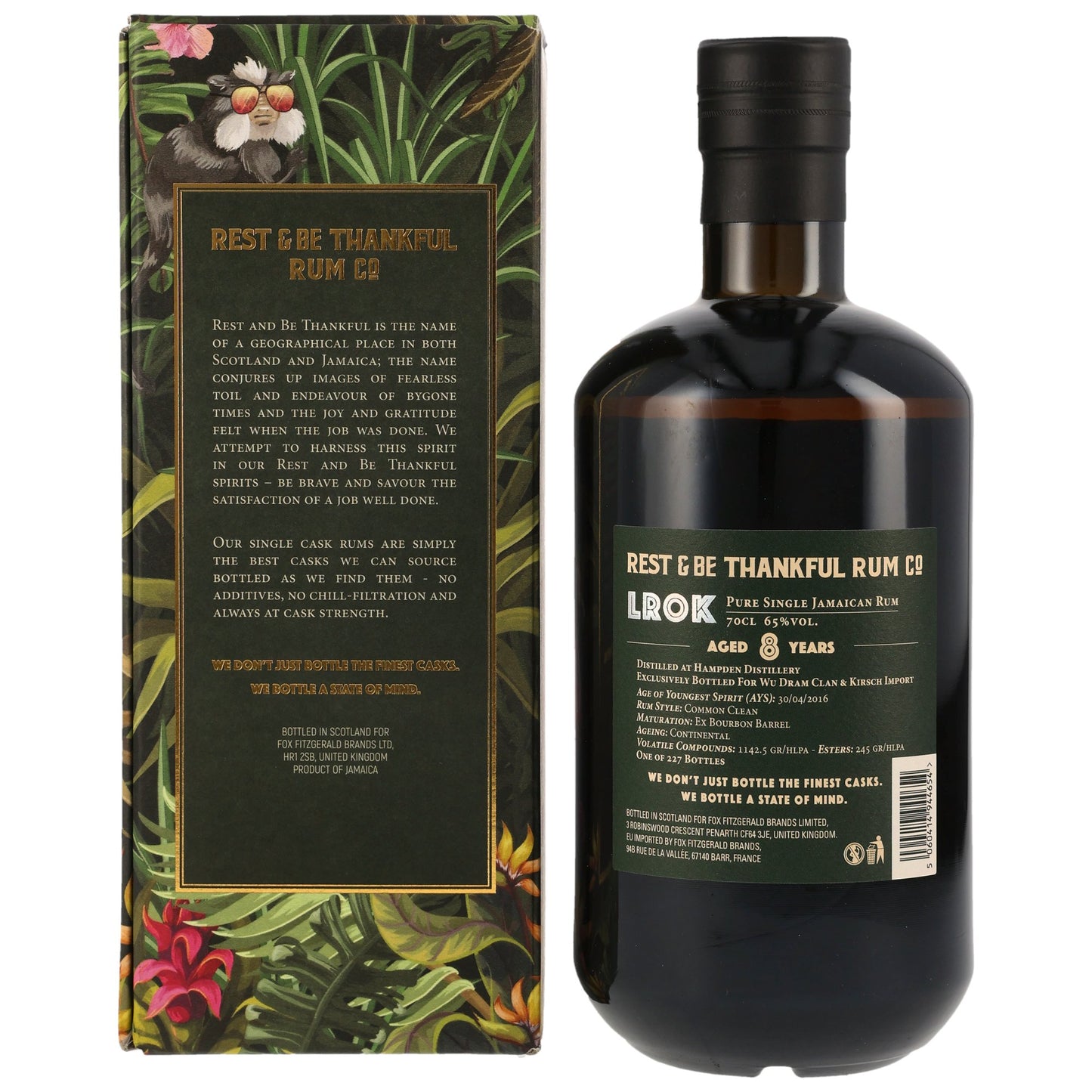 Hampden 2016/2024 LROK Single Cask #4 Rest & Be Thankful, 65%Vol. (0,7l)