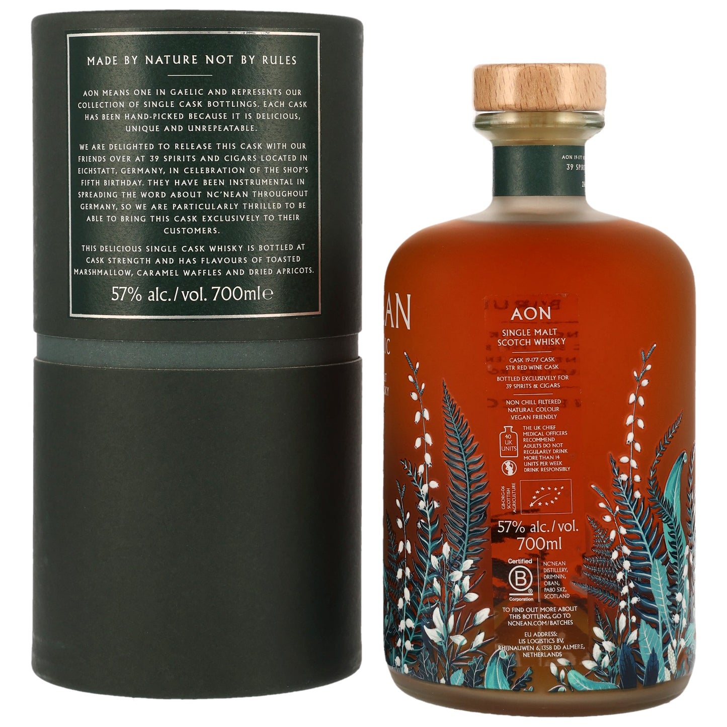 Nc'nean Aon Single Cask #19-177 für 39 Spirits & Cigars, 57%Vol. (0,7l)