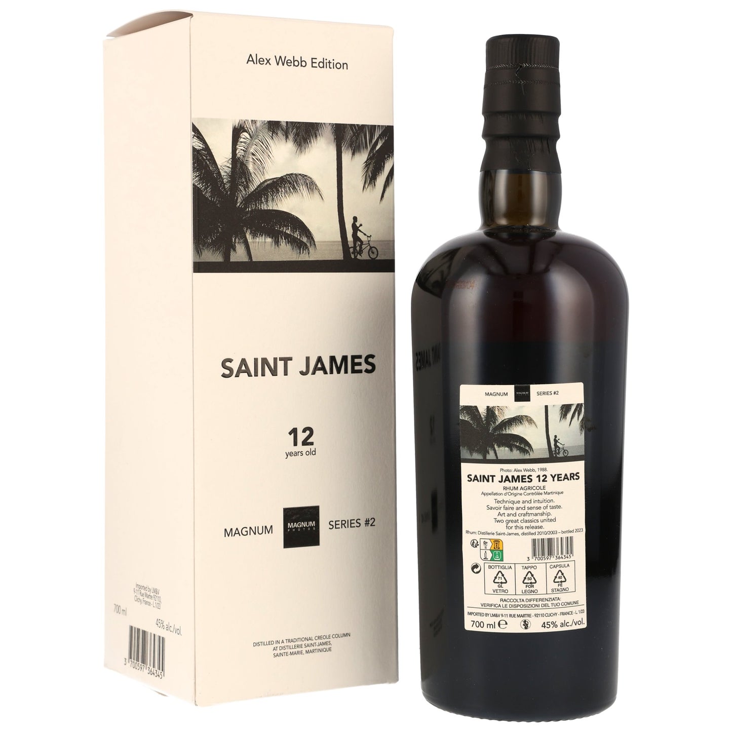 Saint James 2010/2023 Magnum Series #2, 45%Vol. (0,7l)
