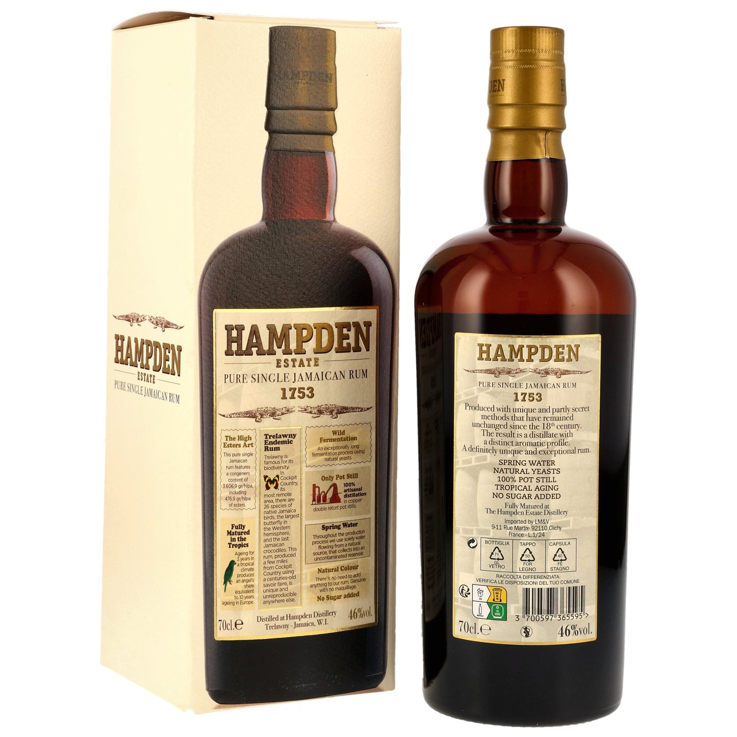 Hampden 1753 - 3J., 46%Vol. (0,7l)