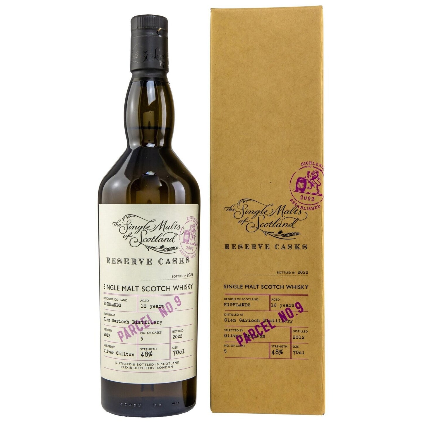 Glen Garioch 2012/2022 Parcel 9 The Single Malts of Scotland, 48%Vol. (0,7l)