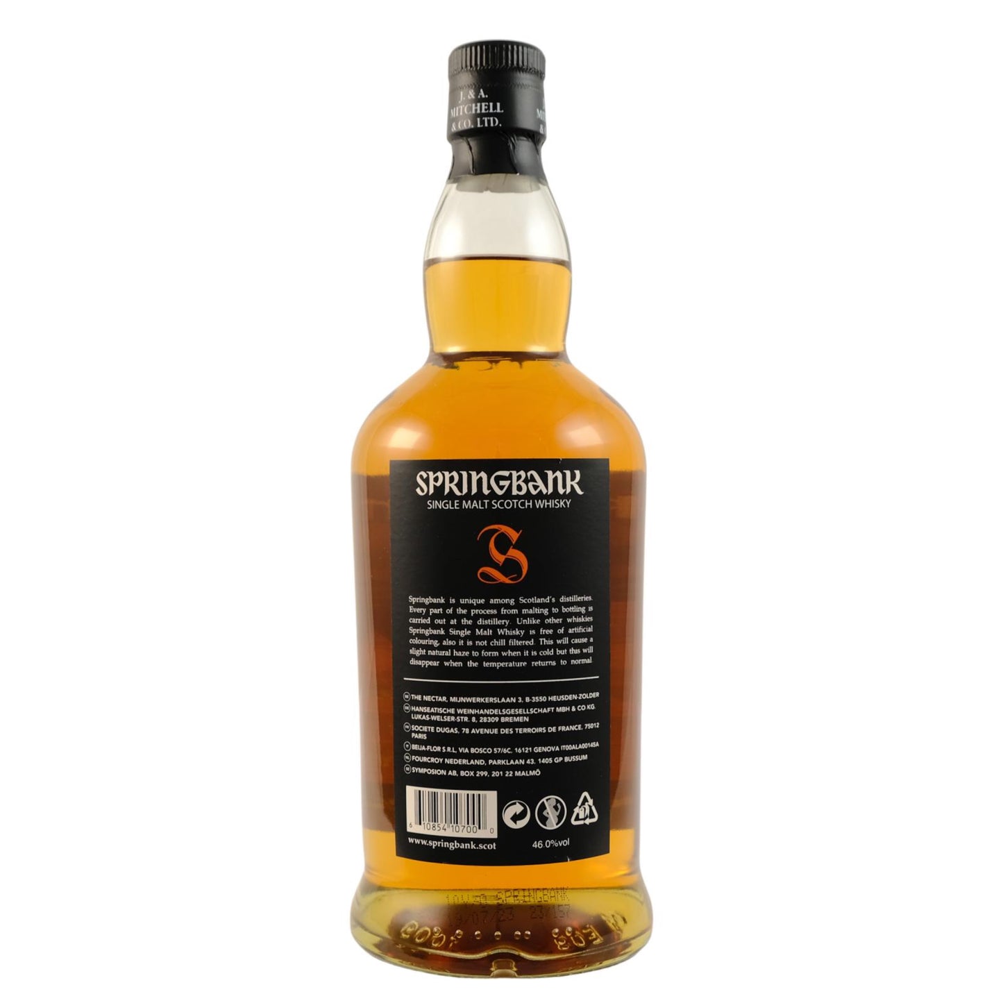 Springbank 10J., 46%Vol. (0,7l)