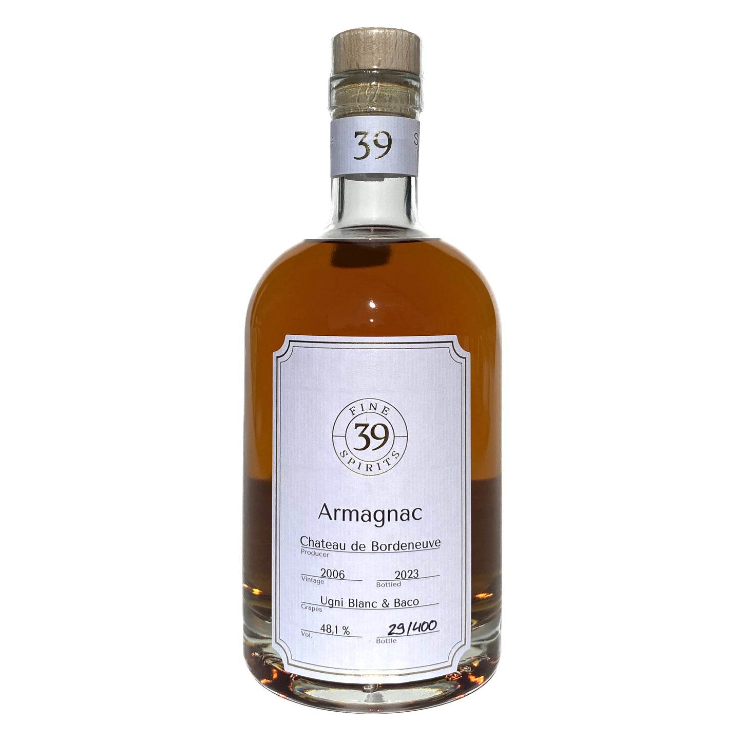 Chateau de Bordeneuve 2006/2023 Armagnac Single Cask, 48,1%Vol. (0,7l)