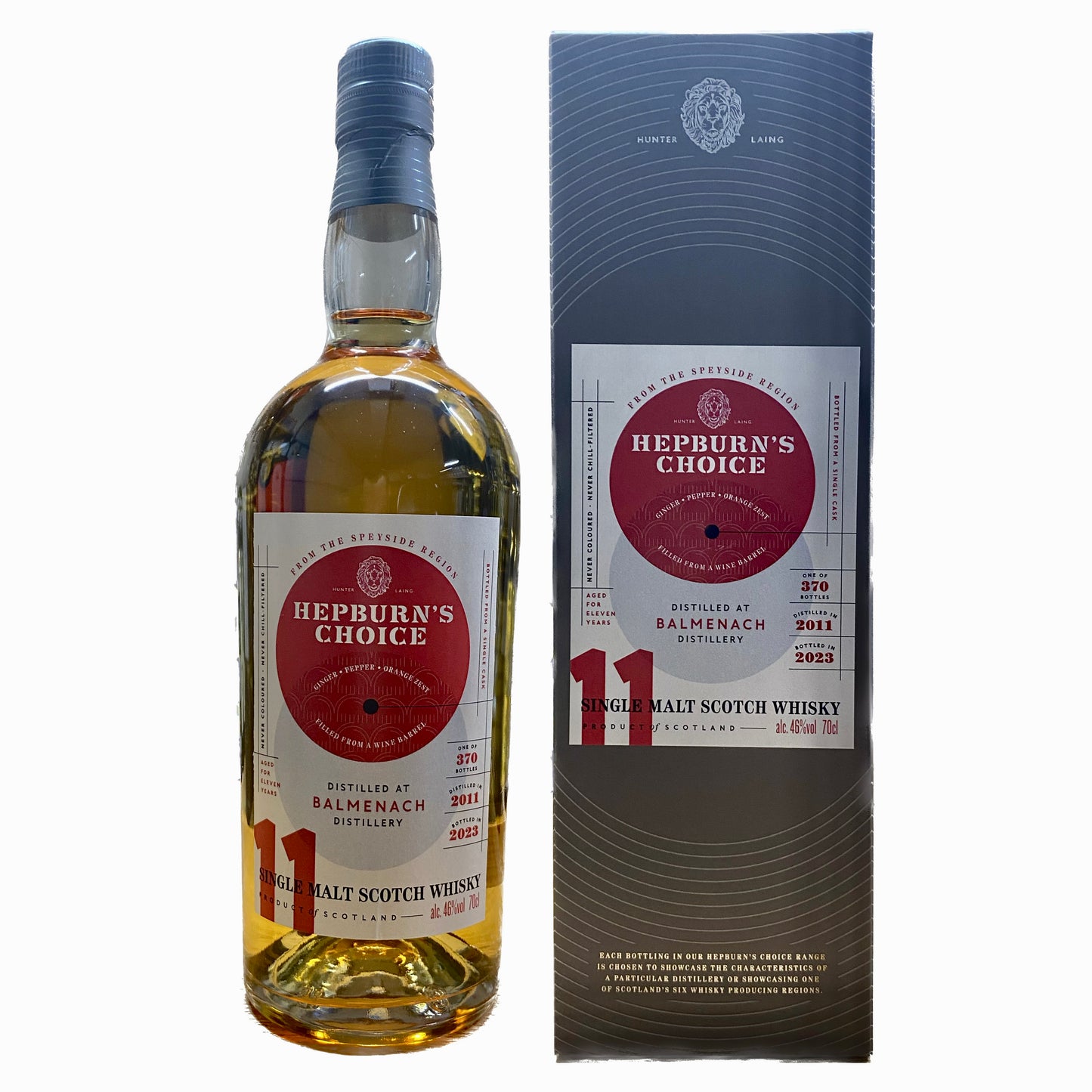 Balmenach 11J. Wine Barrel Hepburn‘s Choice, 46%Vol. (0,7l)