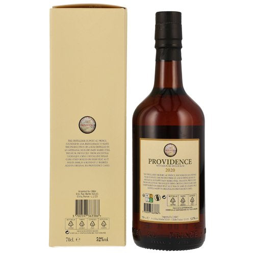 Providence 2020 Haitian Pure Single Rum, 52%Vol. (0,7l)