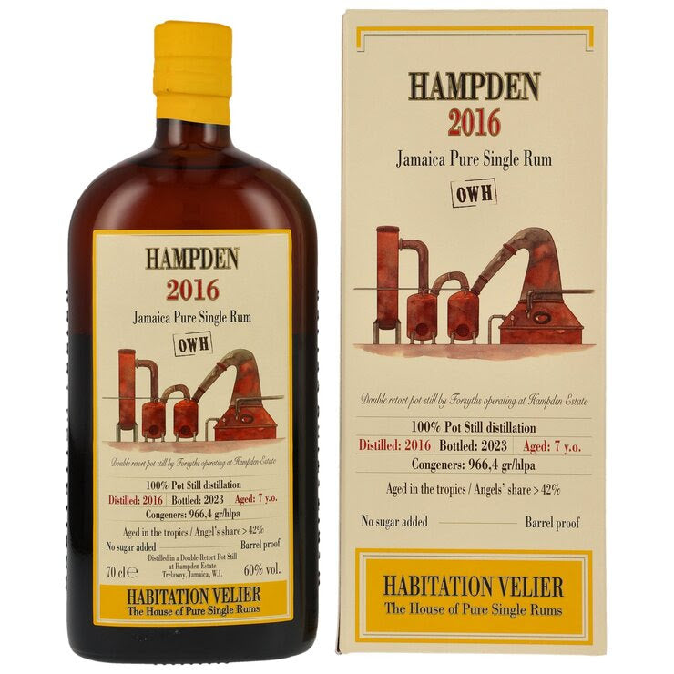 Hampden OWH 2016/2023 Habitation Velier, 60%Vol. (0,7l)
