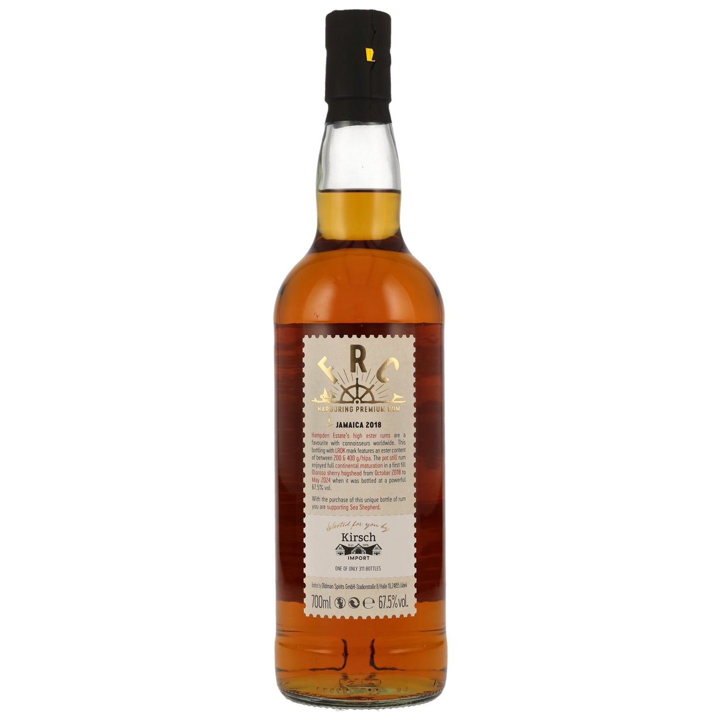 FRC Jamaica (Hampden) LROK 2018/2024 Sea Shepherd, 67,5%Vol. (0,7l)