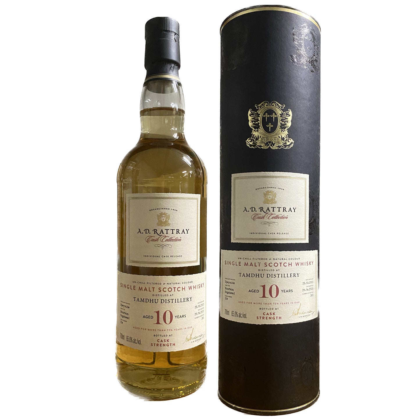 Tamdhu 2013/2023 A.D. Rattray, 65%Vol. (0,7l)