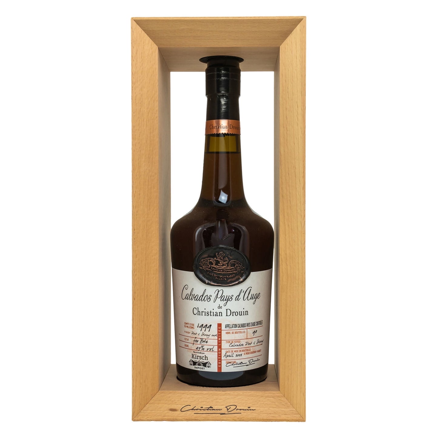 Christian Drouin 1999/2022 Port & Sherry Cask für Kirsch Import, 47%Vol. (0,7l)