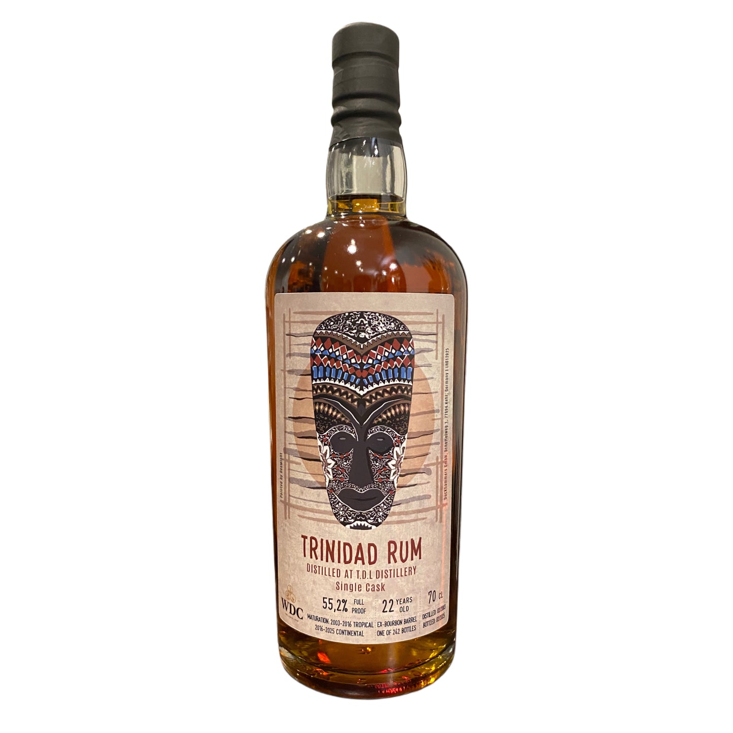 Wu Dram Clan Trinidad Rum T.D.L Distillery 22J. Single Cask, 55,2%Vol. (0,7l)