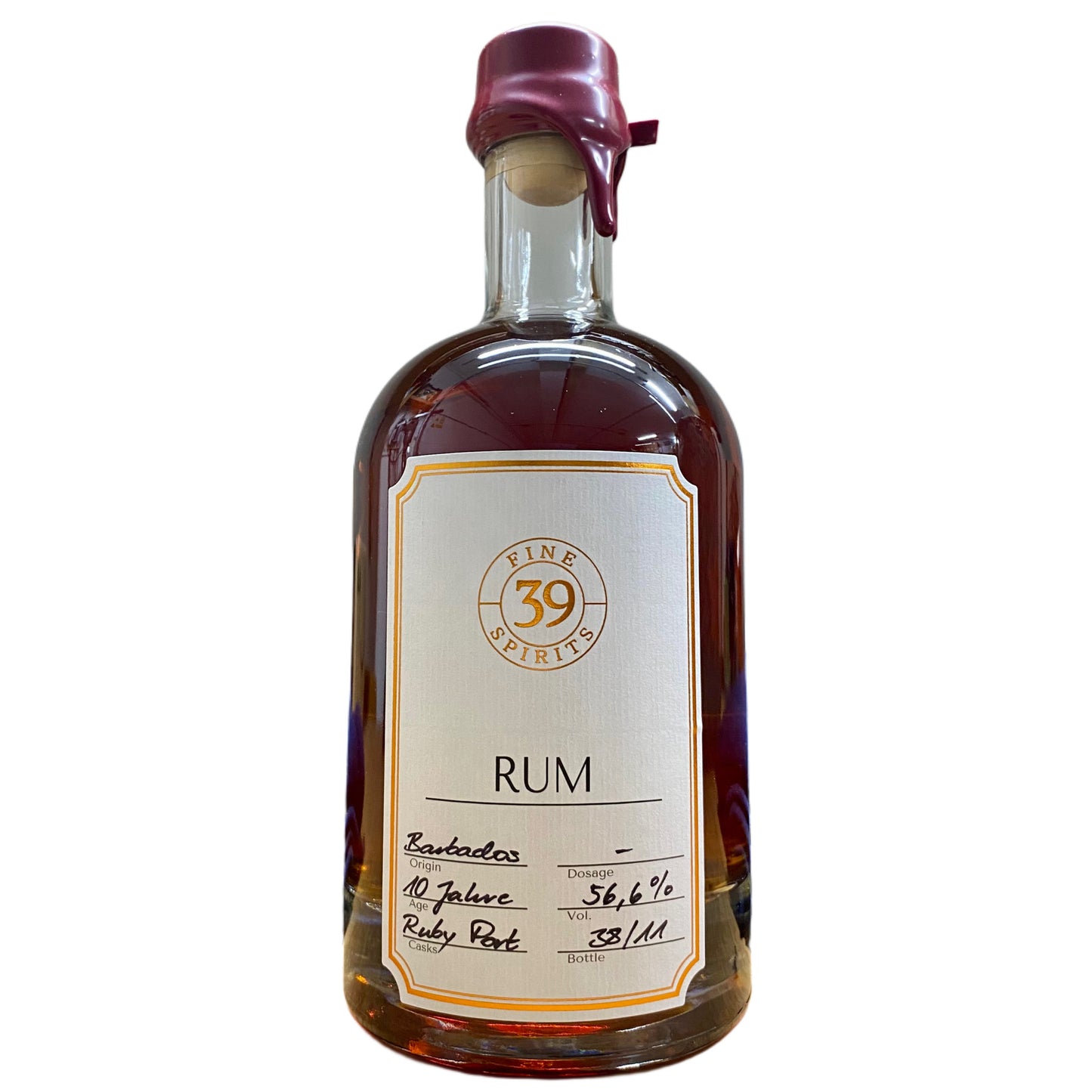 Barbados 10J. Rum Ruby Port Cask, 56,6%Vol. (0,7l)