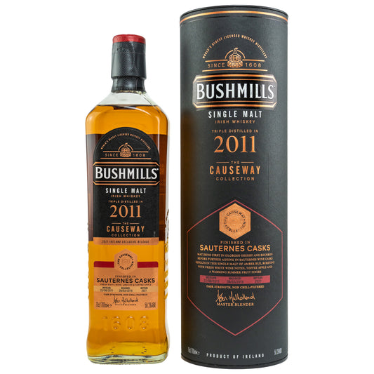 Bushmills 2011/2021 Sauternes Cask The Causeway Collection, 56,3%Vol. (0,7l)