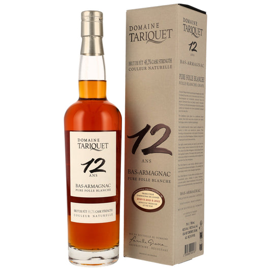 Tariquet Armagnac Folle Blanche 12 Jahre, 48,2%Vol. (0,7l)