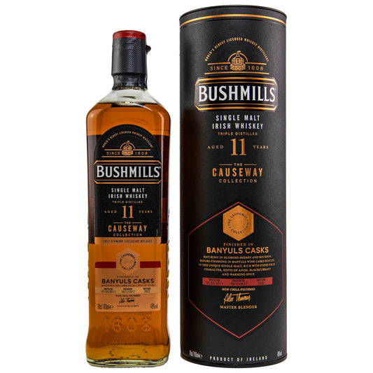 Bushmills 2011/2022 Banyuls Cask The Causeway Collection, 46%Vol. (0,7l)
