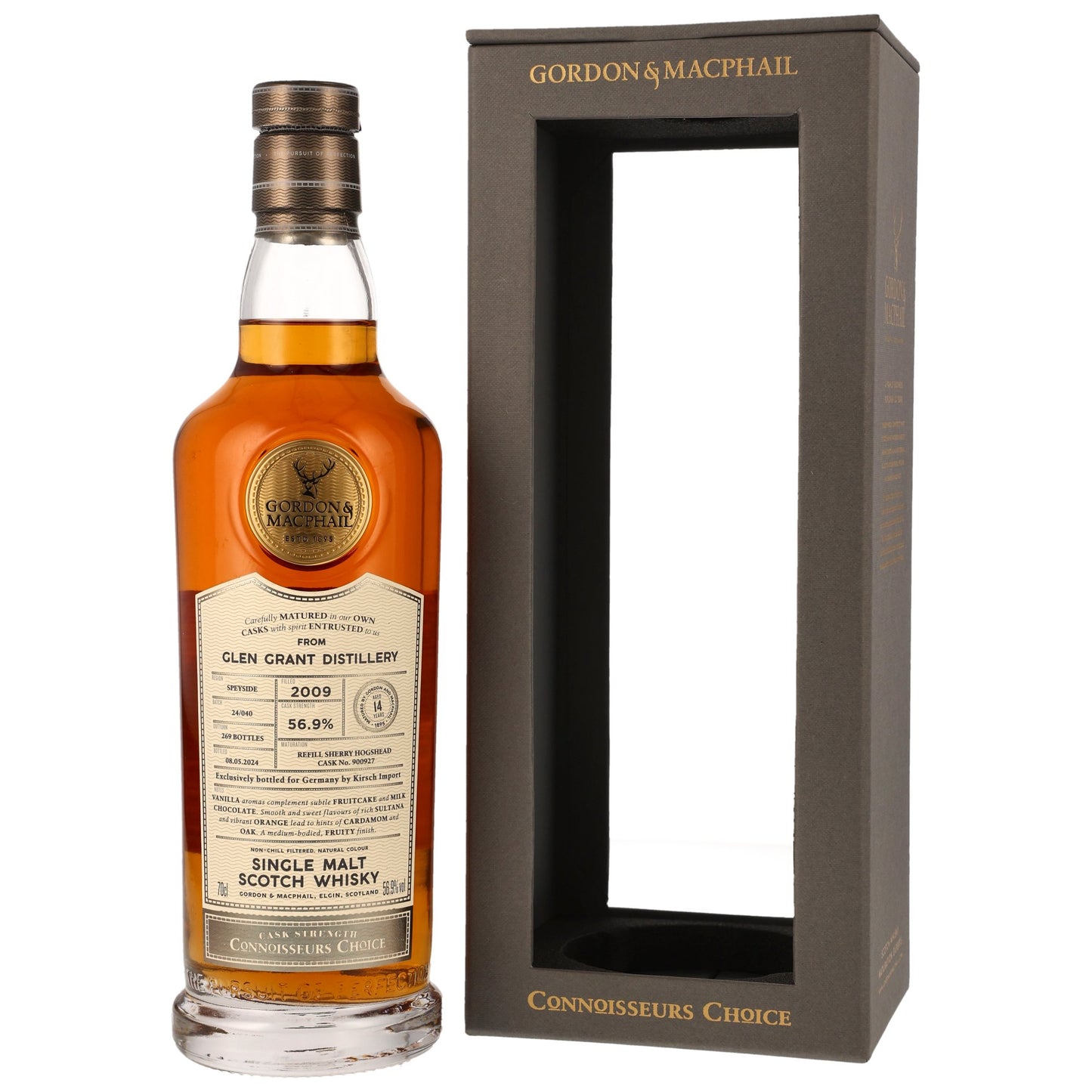 Glen Grant 2009/2024 G&M Connoisseurs Choice #900927, 56,9%Vol. (0,7l)