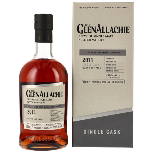 GlenAllachie 2011/2024 Ruby Port Pipe Single Cask, 55,9%Vol. (0,7l)