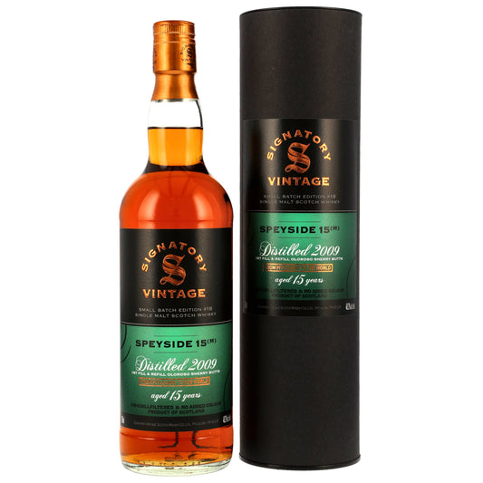 Speyside (M) 2009/2025 Signatory Small Batch, 48,2%Vol. (0,7l)