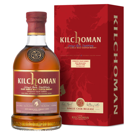 Kilchoman Vintage 2019 Muscatel Single Cask Uniquely Islay 5/6, 58,6%Vol. (0,7l)