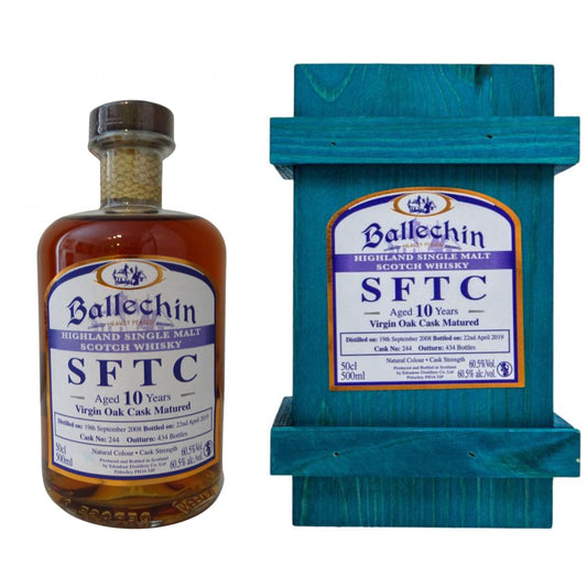 Ballechin SFTC Virgin Oak Cask No. 244, 60,5%Vol. (0,5l)