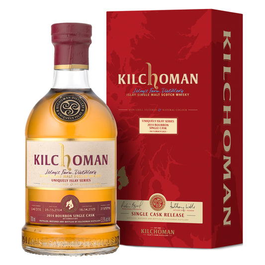 Kilchoman Vintage 2014 100% Islay Bourbon Single Cask Uniquely Islay 1/6, 53,8%Vol. (0,7l)