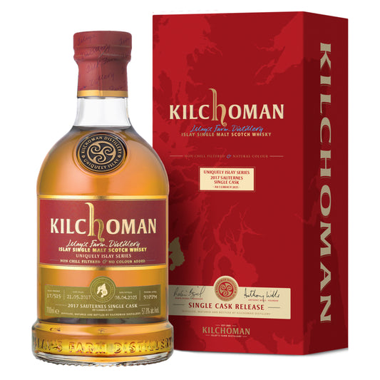 Kilchoman Vintage 2017 Sauternes Single Cask Uniquely Islay 2/6, 57,8%Vol. (0,7l)
