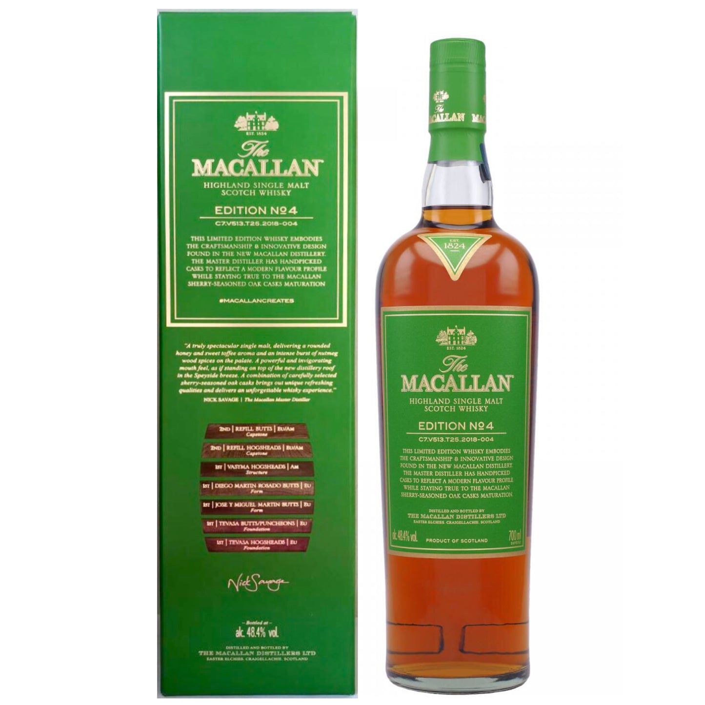 Macallan Edition No. 4 (2018), 48,4%Vol. (0,7l)