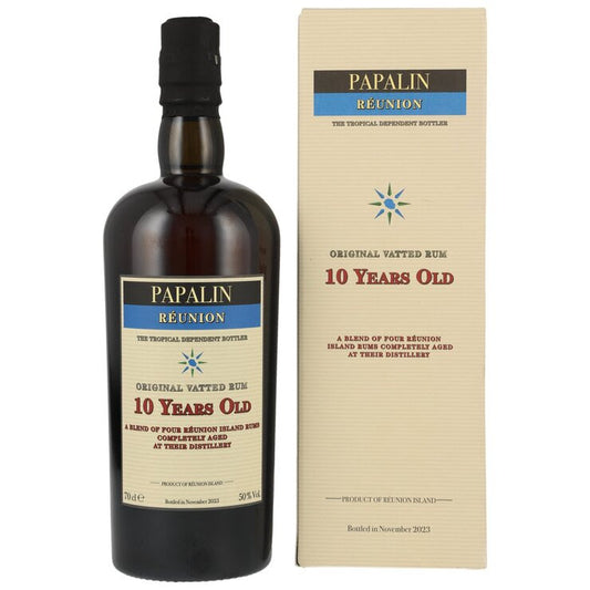 Papalin 10J. Réunion Vatted Rum, 50%Vol. (0,7l)