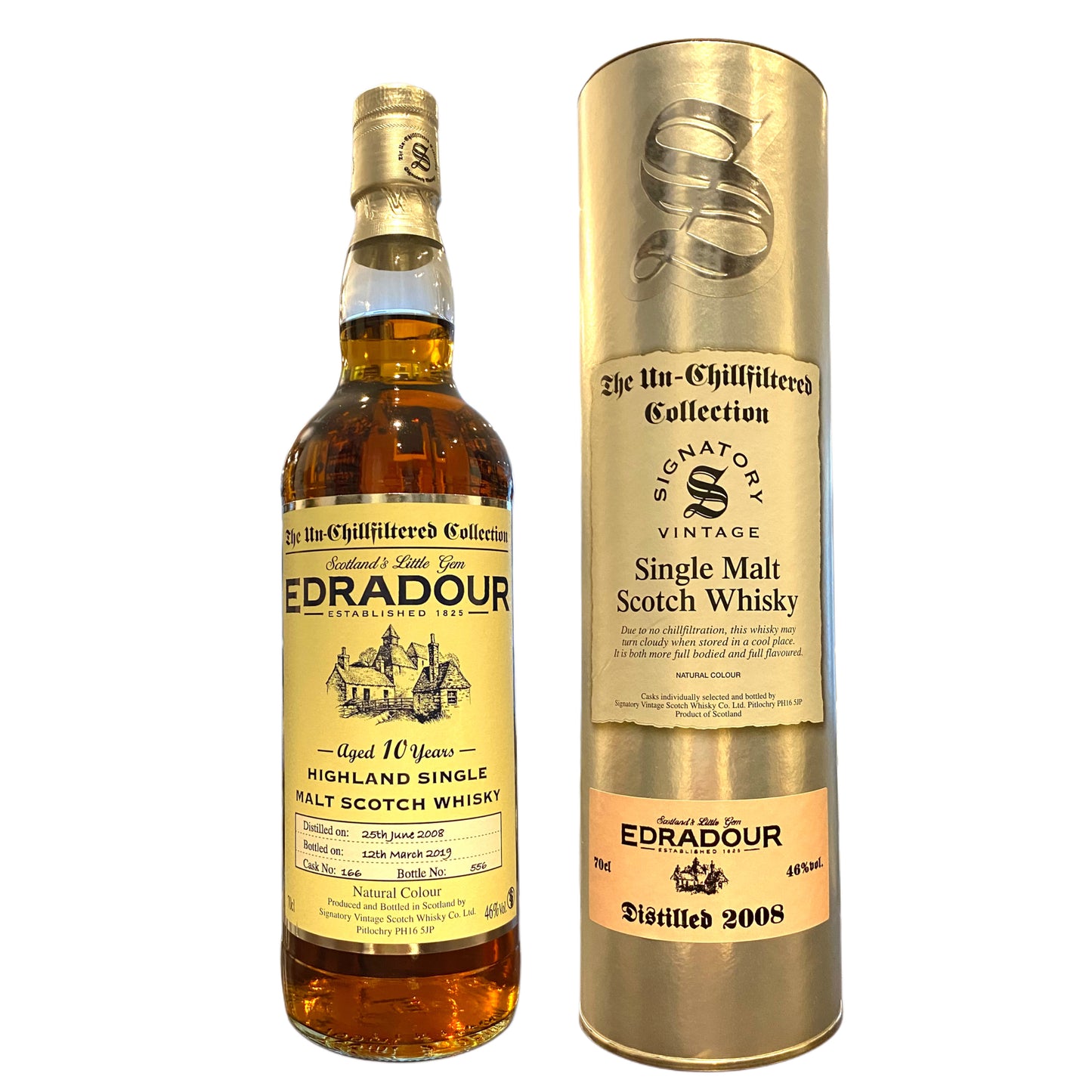 Edradour 2008/2019 Signatory Cask No. 166, 46%Vol. (0,7l)