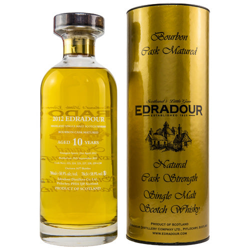 Edradour 2012/2022 Ibisco Bourbon #223-230, 58,9%Vol. (0,7l)
