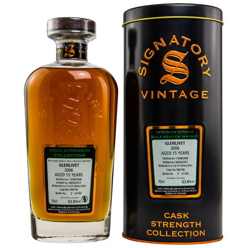 Glenlivet 2006/2022 Signatory Cask Strength #900790, 63,8%Vol. (0,7l)