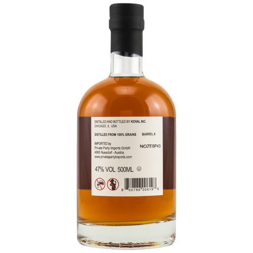 Koval Bourbon Whiskey, 47%Vol. (0,5l)