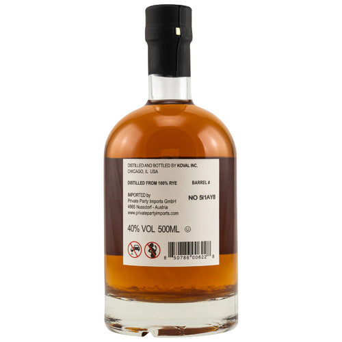 Koval Rye Whiskey, 40%Vol. (0,5l)