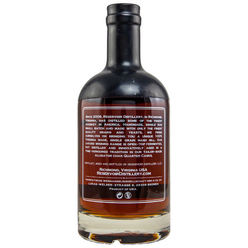 Reservoir Virginia Bourbon, 50%Vol. (0,7l)