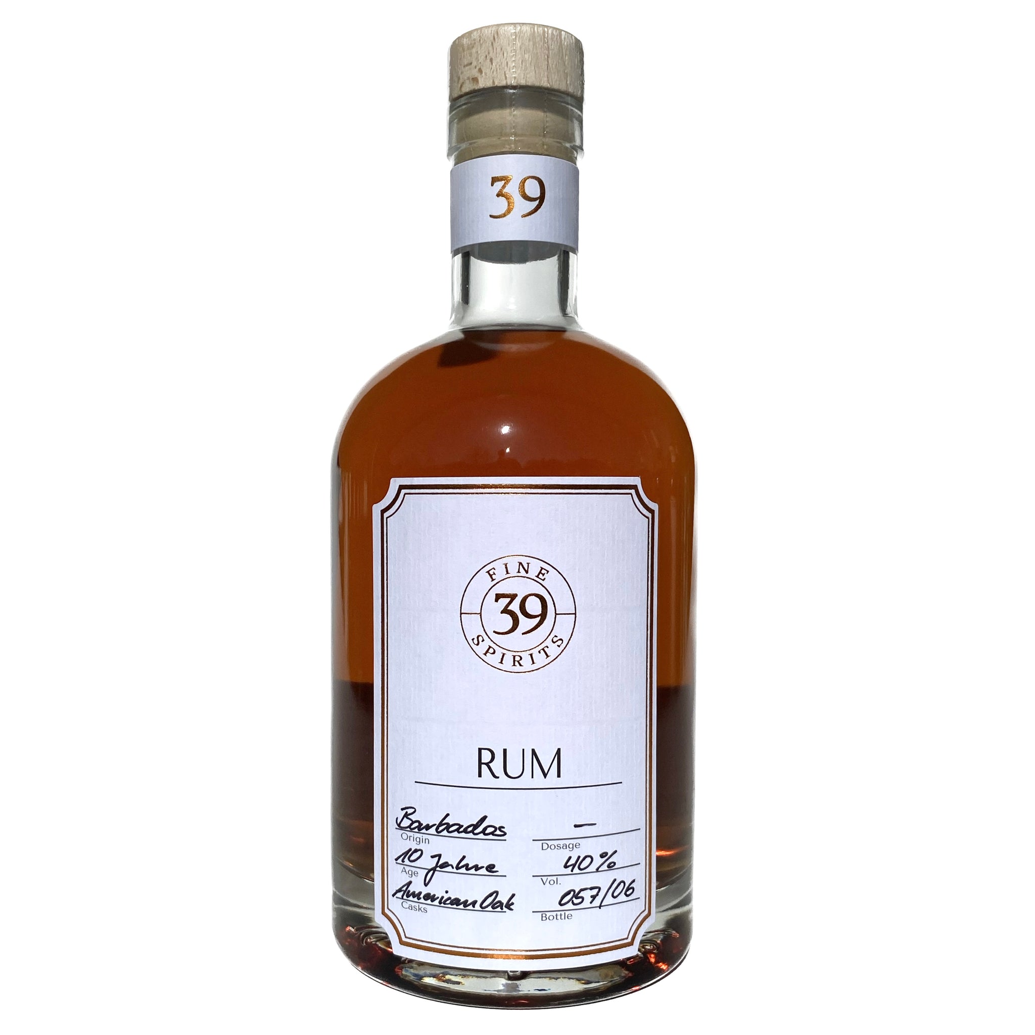 Barbados 10J. Rum ohne Dosage, 40%Vol. (0,7l)