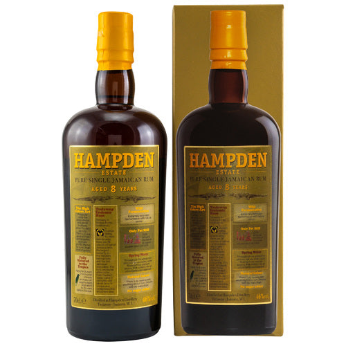 HAMPDEN 8J. - Pure Single Jamaican Rum, 46%Vol. (0,7l)