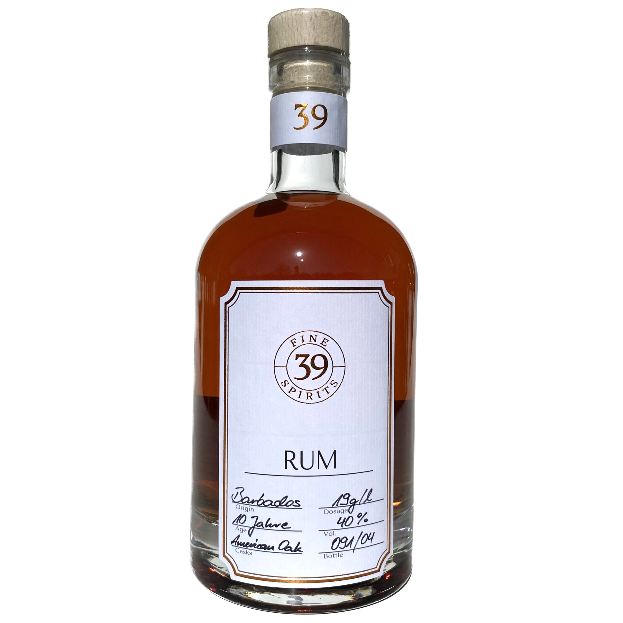 Barbados 10J. Rum mit Dosage, 40%Vol. (0,7l)